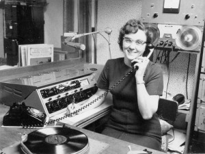 Margaret Drake in the WLJC radio station
